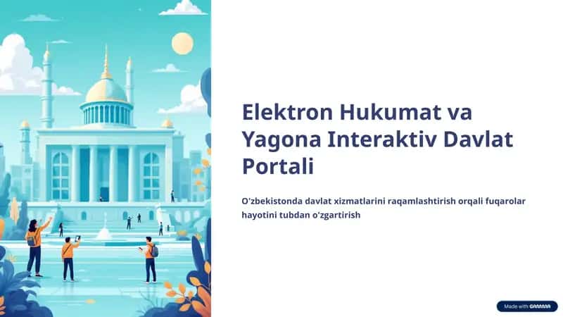 Elektron Hukumat va Yagona Interaktiv Davlat Portali 1