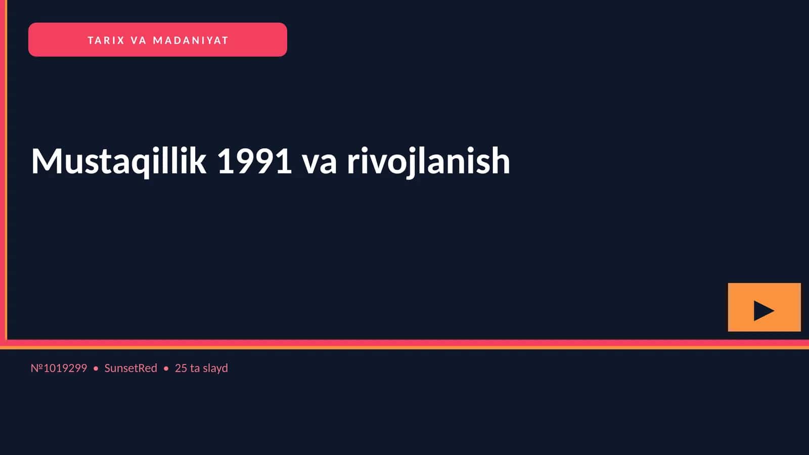 Mustaqillik 1991 va rivojlanish 1
