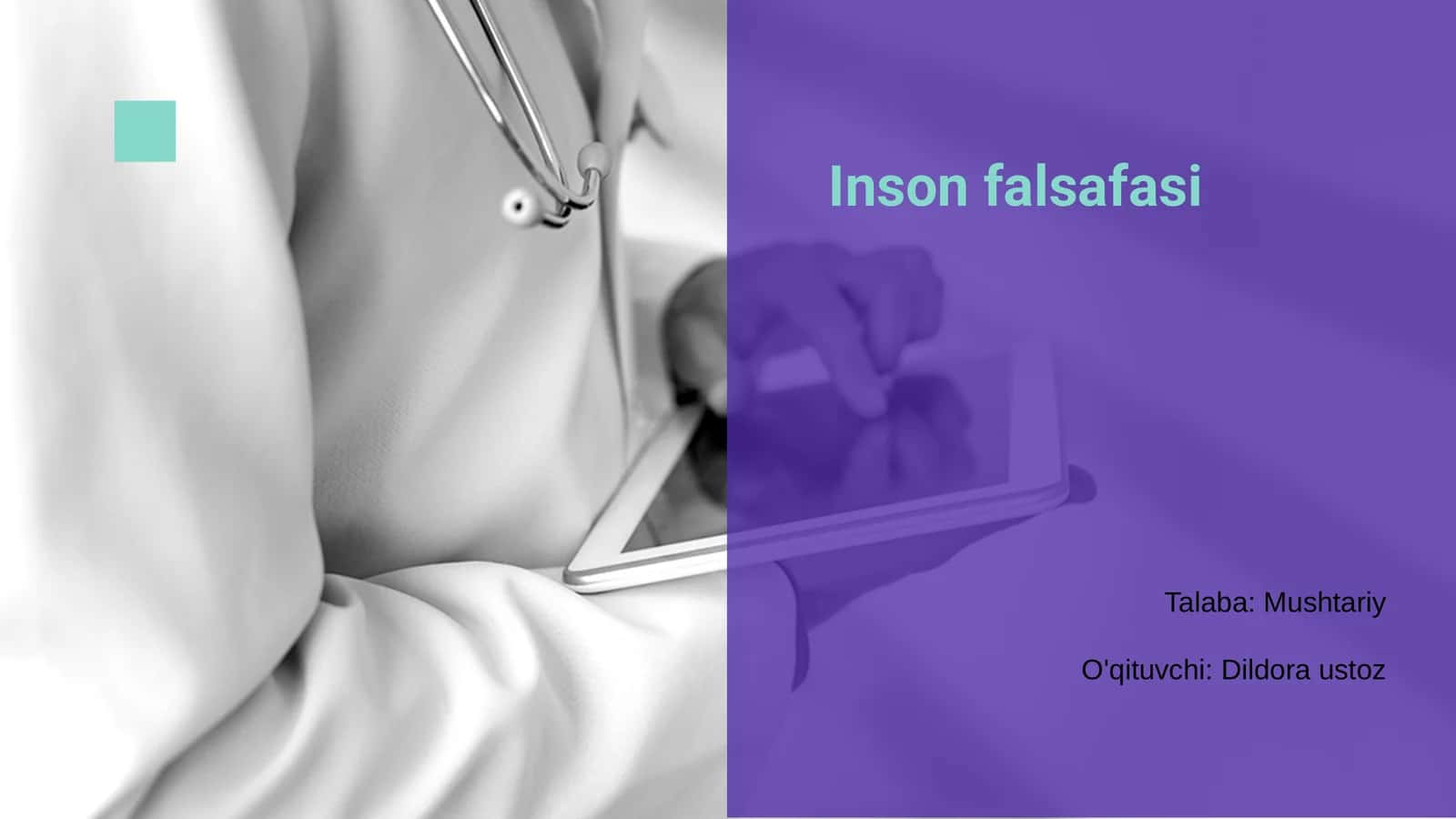 Inson Falsafasi 1