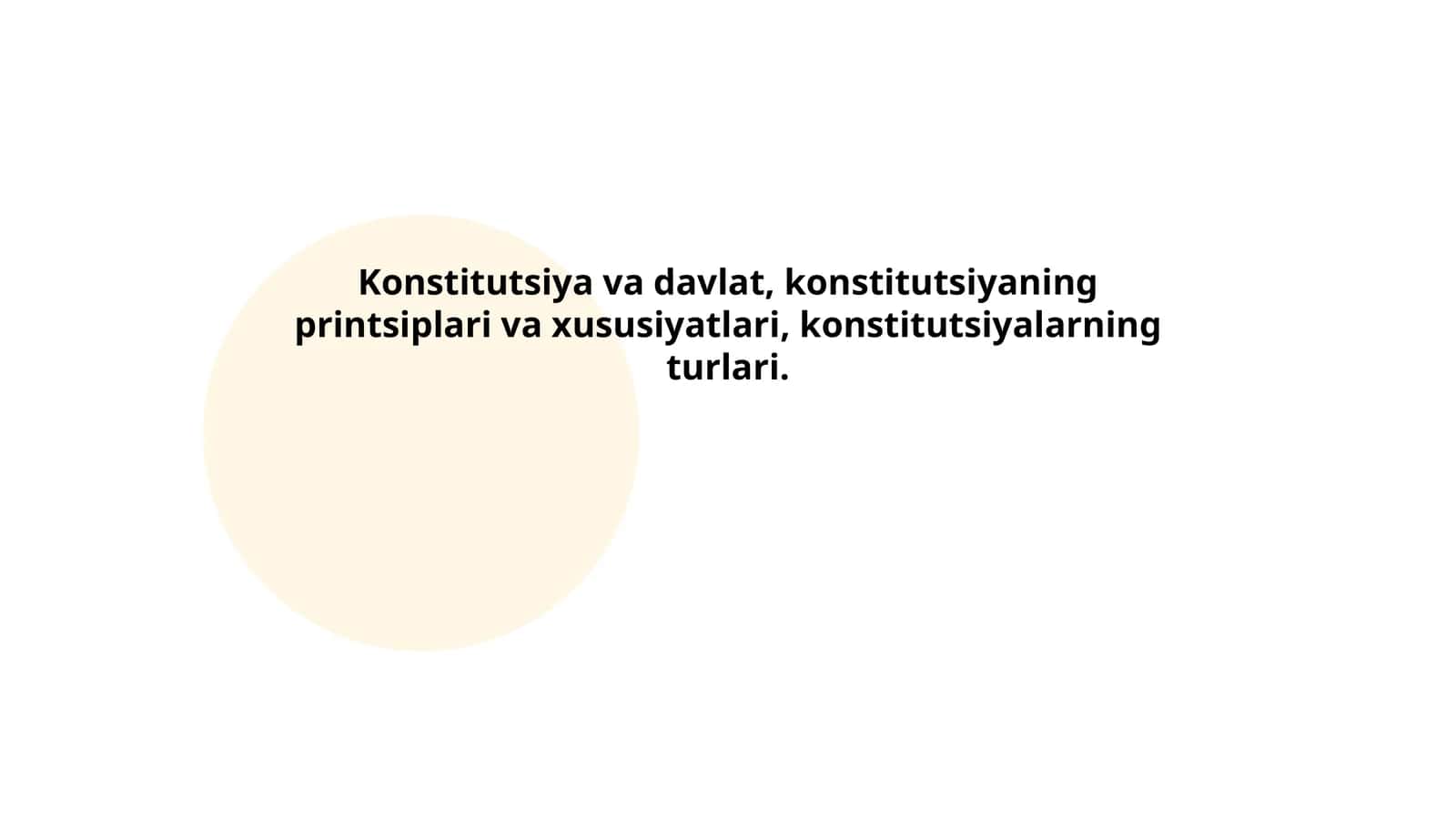Konstitutsiya va davlatning o'zaro munosabatlari 1