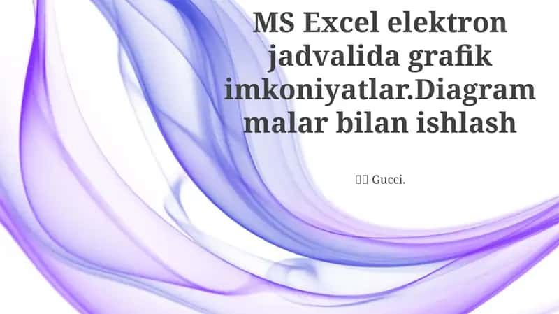 MS Excel 1