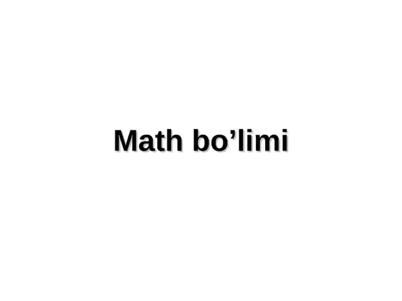 MatLab tizimi 1