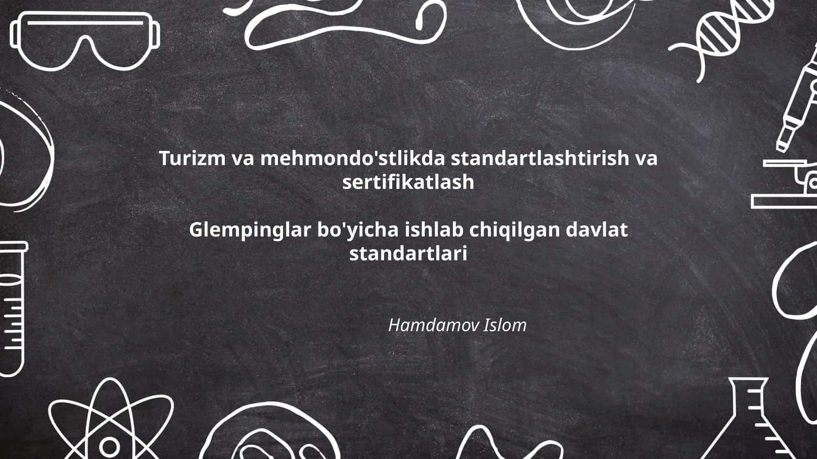 Glempinglar bo'yicha ishlab chiqilgan davlat standartlari 1
