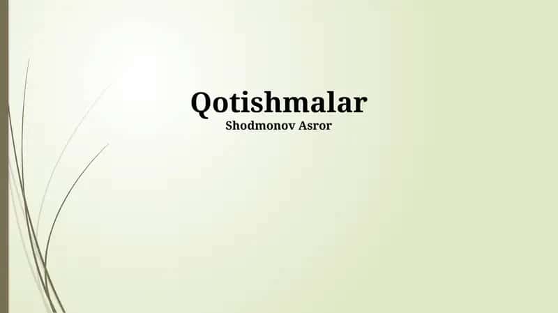 Qotishmalar 1
