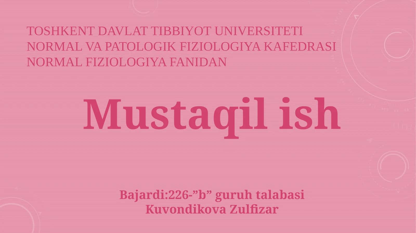 Leykositlar Fiziologiyasi 1