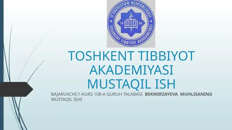 O’ZBEKISTON RESPUBLIKASIDA INSON SALOMATLIGI OLIY QADRIYAT SIFATIDA 1