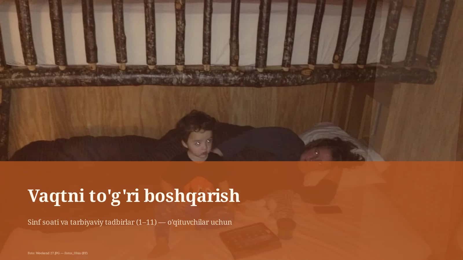 Vaqtni to'g'ri boshqarish 1