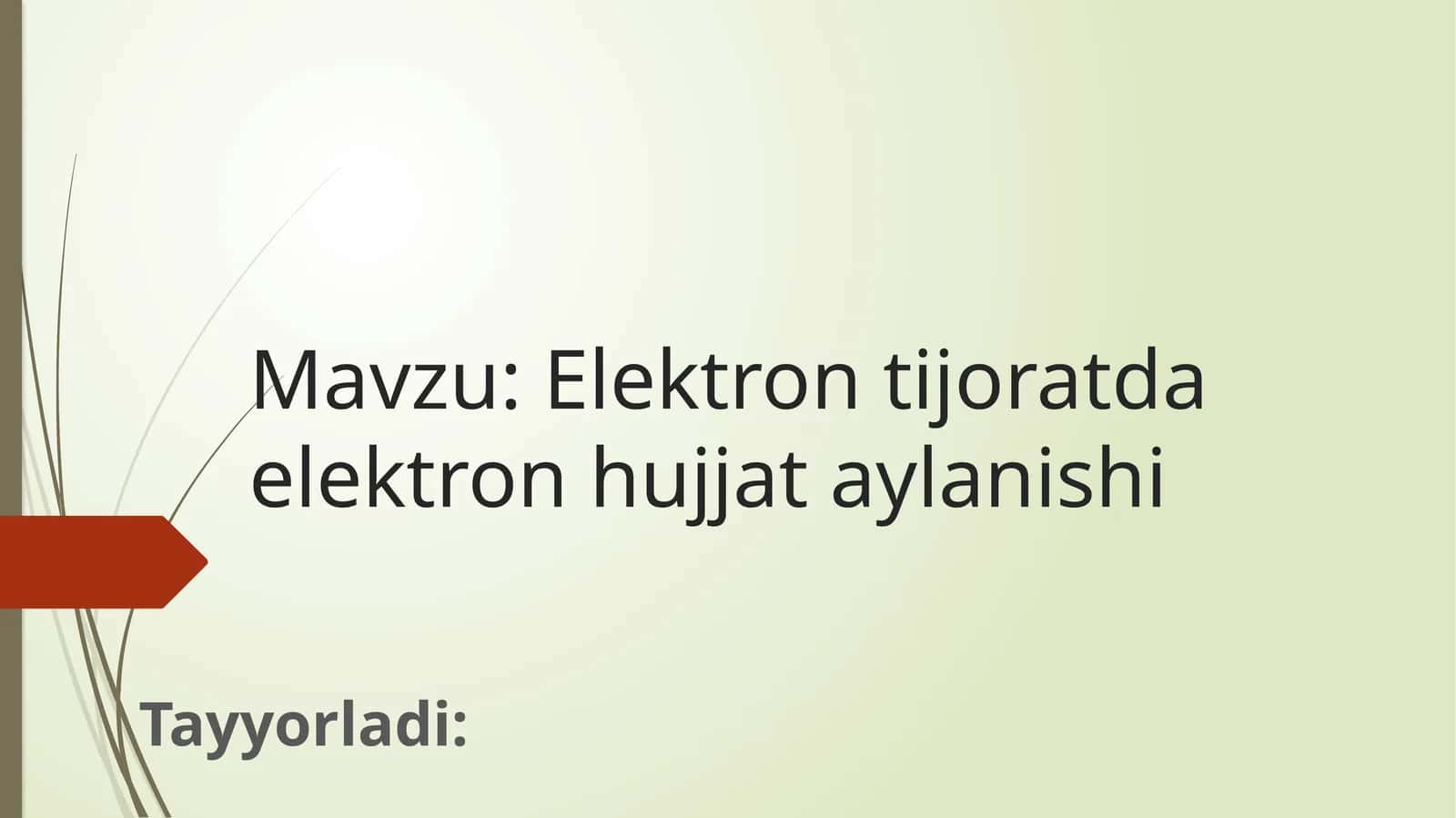 Elektron hujjat aylanishi 1