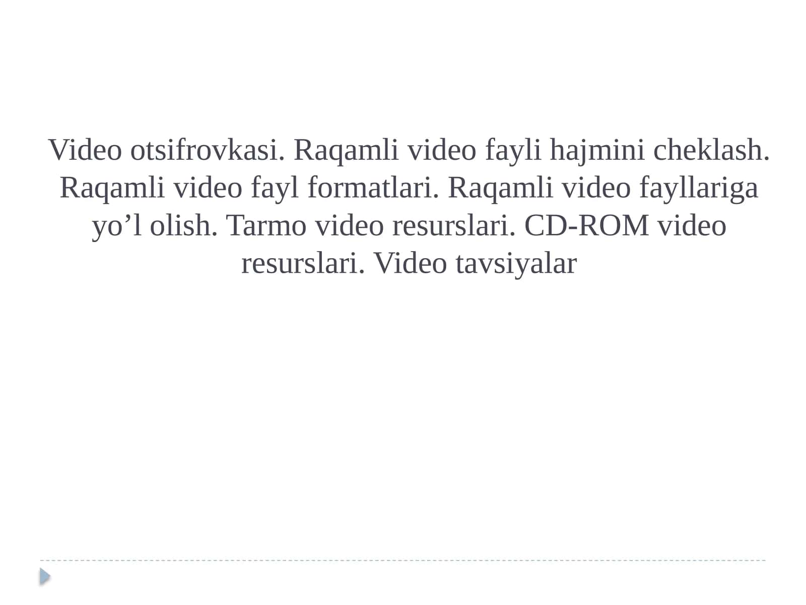 Video otsifrovkasi 1