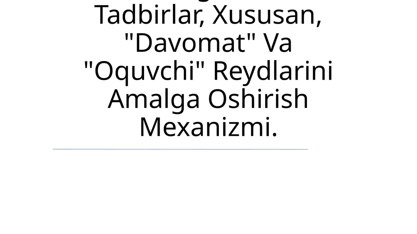 O'Quvchilar Tomonidan Amaldagi Qonunlar Bilan Taqiqlangan Va Jamiyatda Umumetirof Etilgan Axloq Normalariga Zid Hatti-Harakatlar Sodir Etilishning Oldini Olishga Qaratilgan Turli Tadbirlar 1
