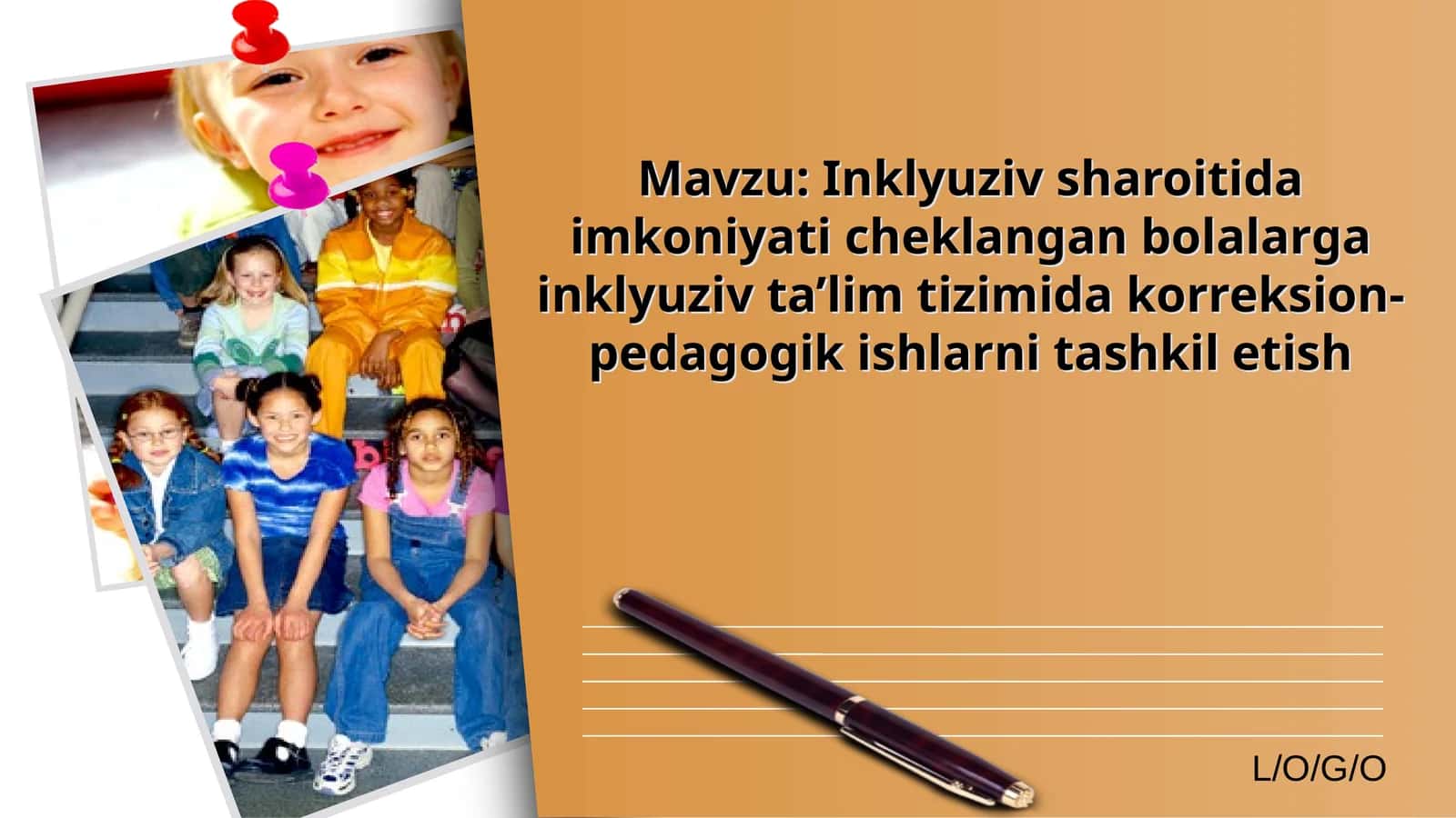 Inklyuziv sharoitida imkoniyati cheklangan bolalarga inklyuziv ta’lim tizimida korreksion-pedagogik ishlarni tashkil etish 1