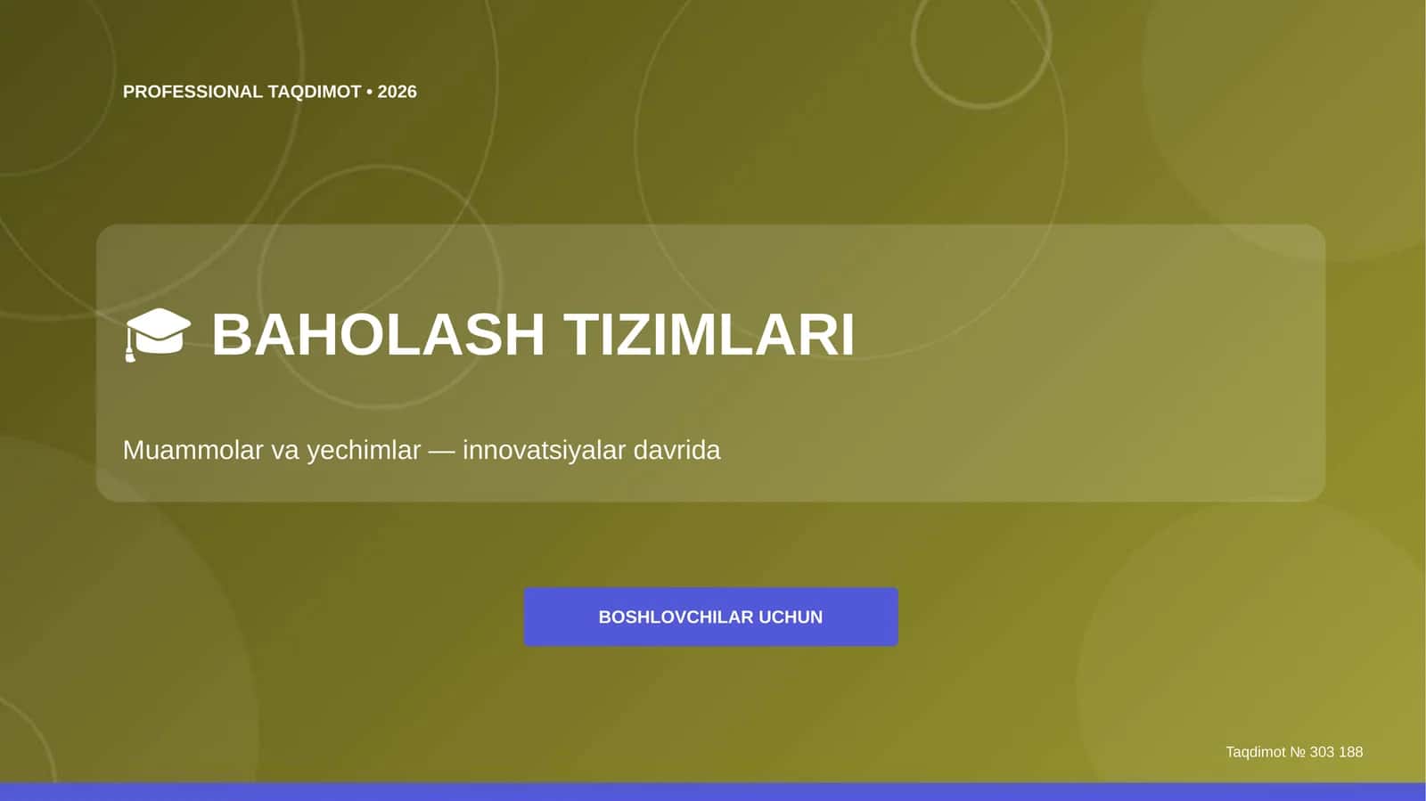 PROFESSIONAL TAQDIMOT • 2026 1