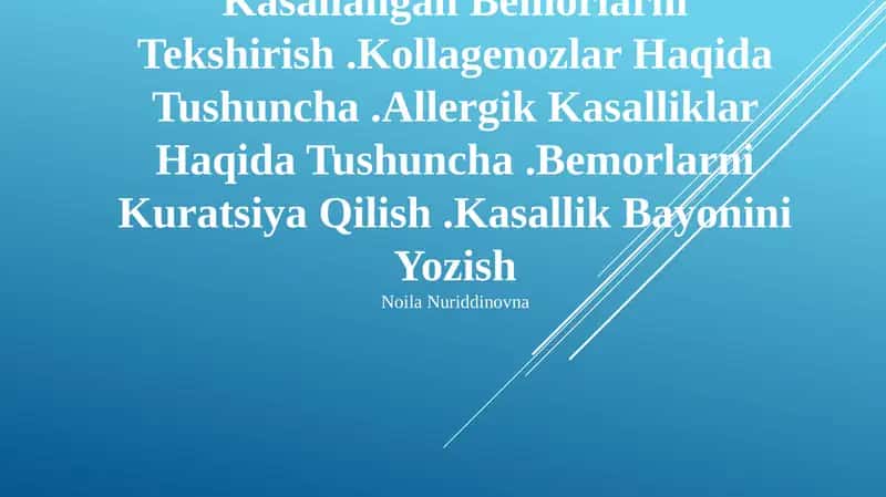 Revmatologiya tayanch-harakat tizimi kasalliklari 1