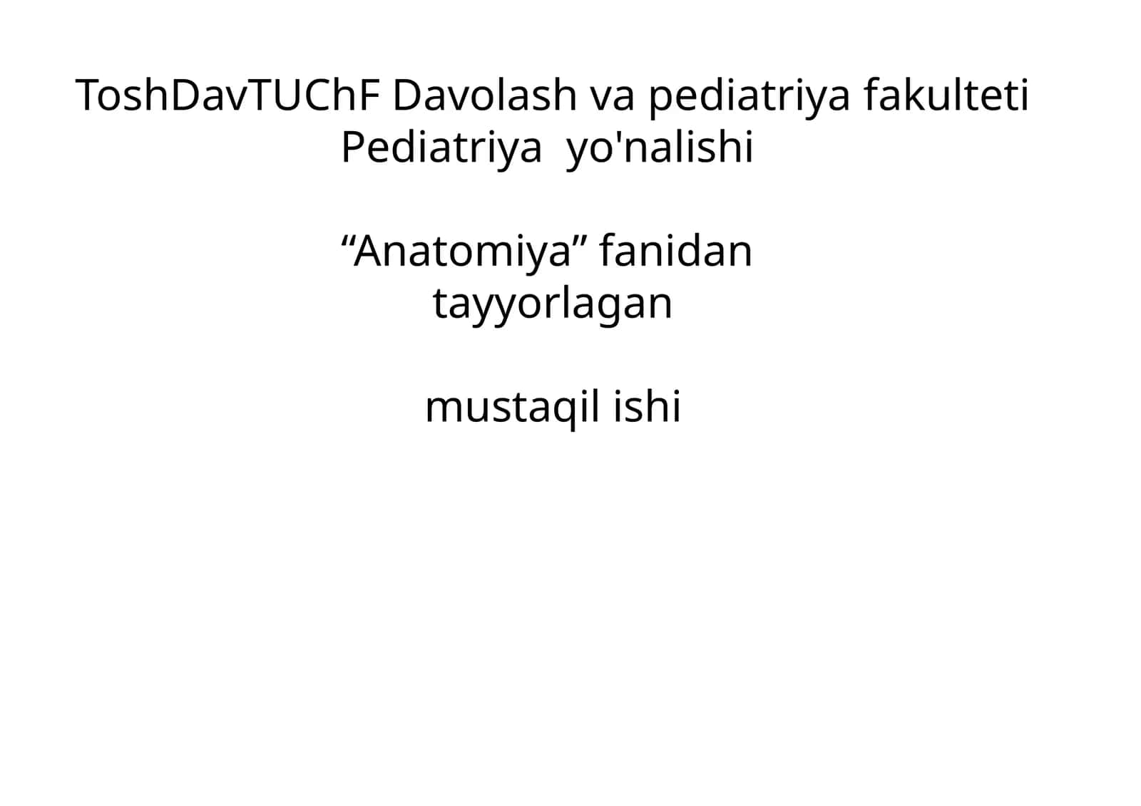 Nafas olish jarayoni. Nafas a'zolarining rentgenanatomiyasi rivojlanish nuqsonlari. 1