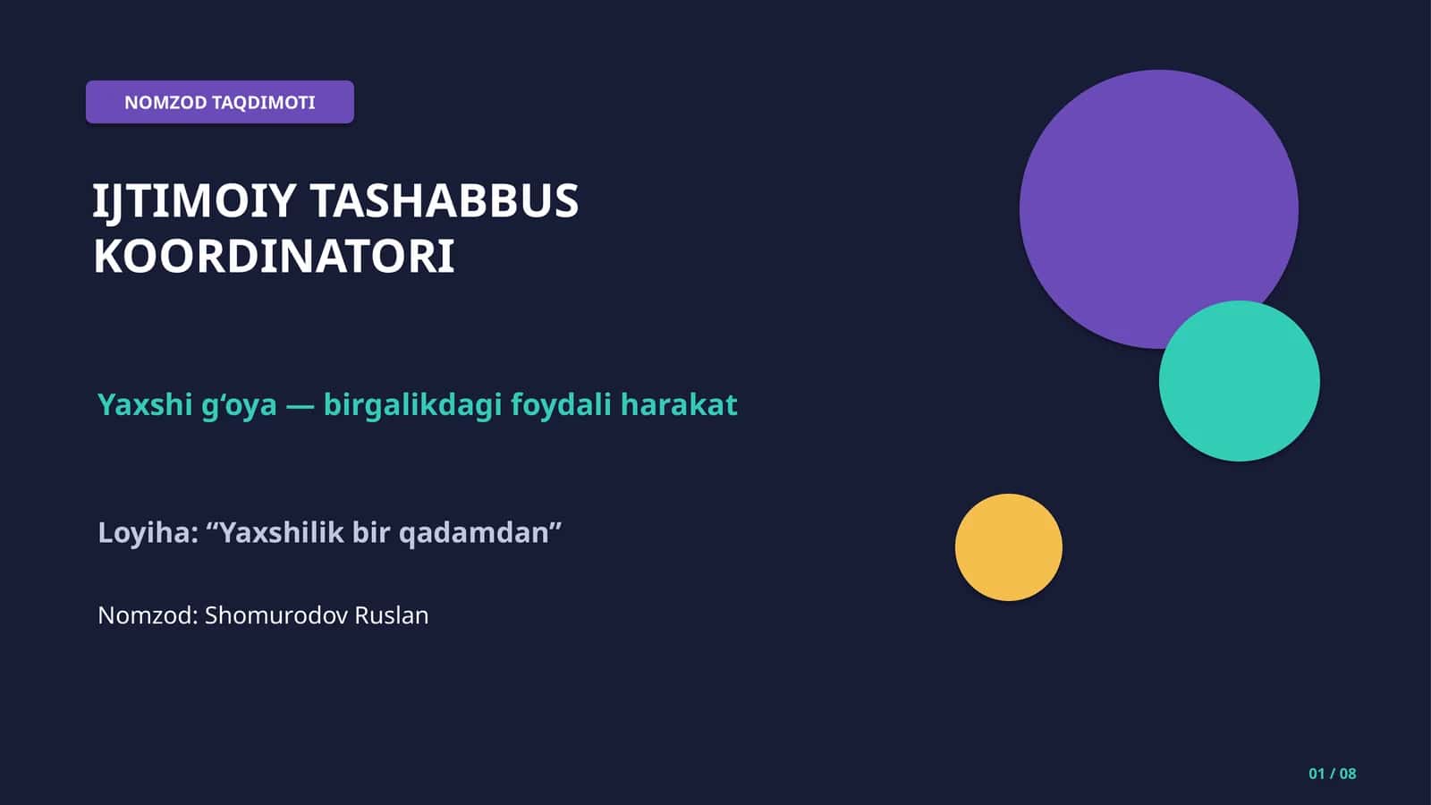 Ijtimoiy Tashabbus Koordinatori 1