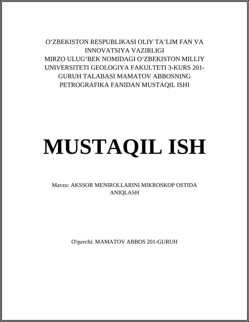 AKSSOR MENIROLLARINI MIKROSKOP OSTIDA ANIQLASH 1