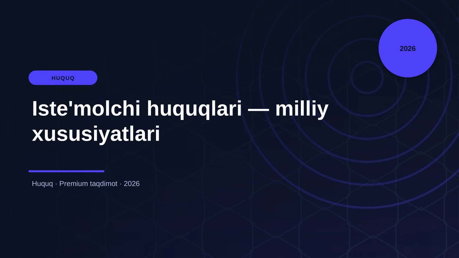 Iste'molchi huquqlari — milliy xususiyatlari 1