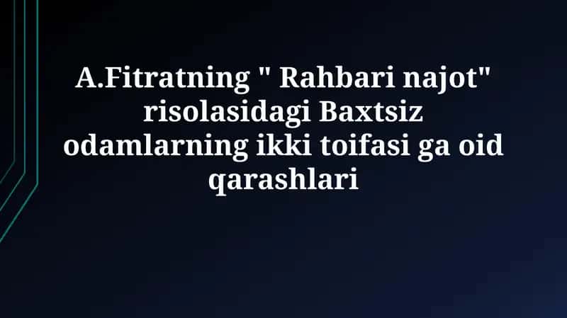 Rahbari najot risolasi 1