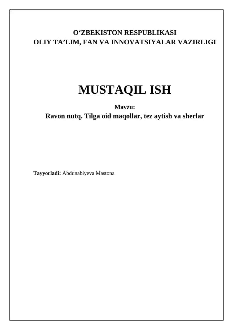Nutqni O'stirish: Usullar va Ta'sir 1
