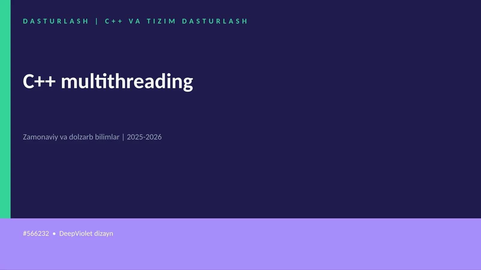 C++ multithreading 1