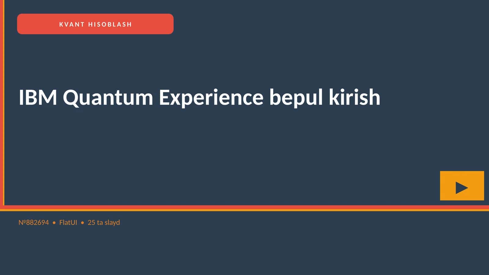 IBM Quantum Experience bepul kirish 1