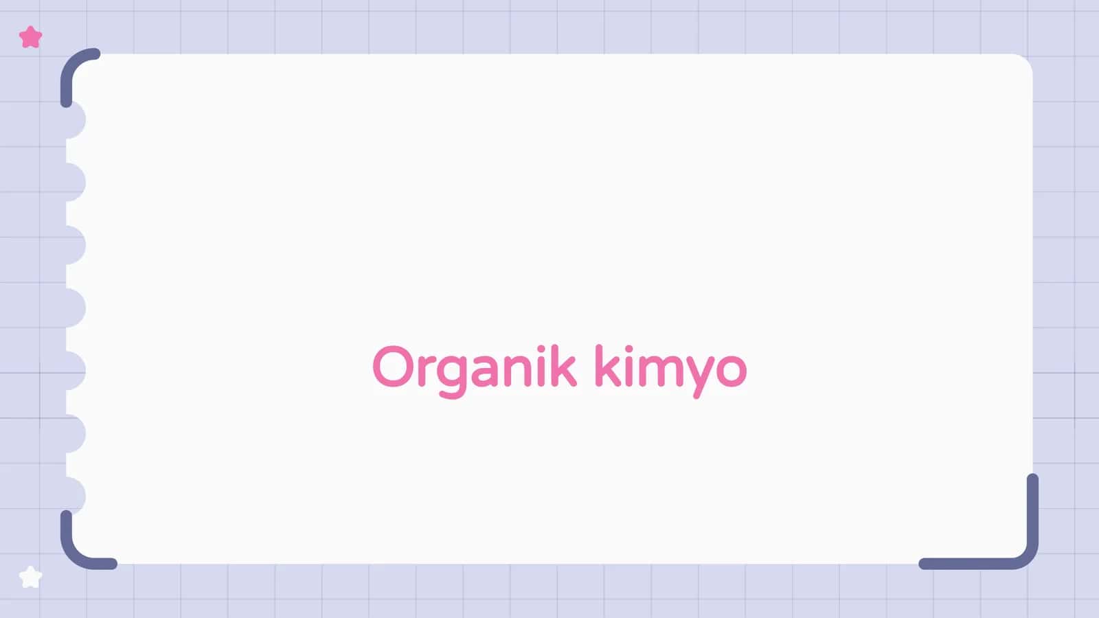 Organik kimyo 1