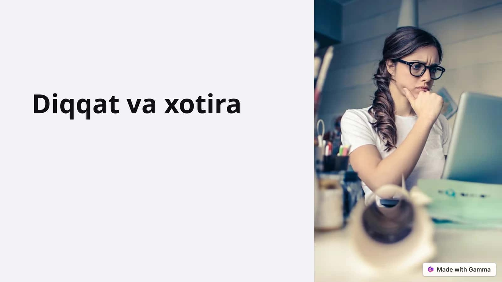 Diqqat va xotira 1