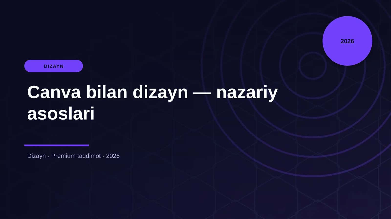 Canva bilan dizayn — nazariy asoslari 1