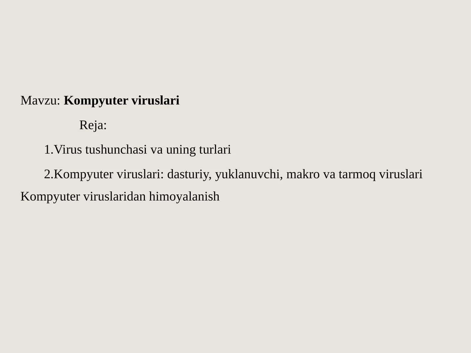 Kompyuterviruslari 1