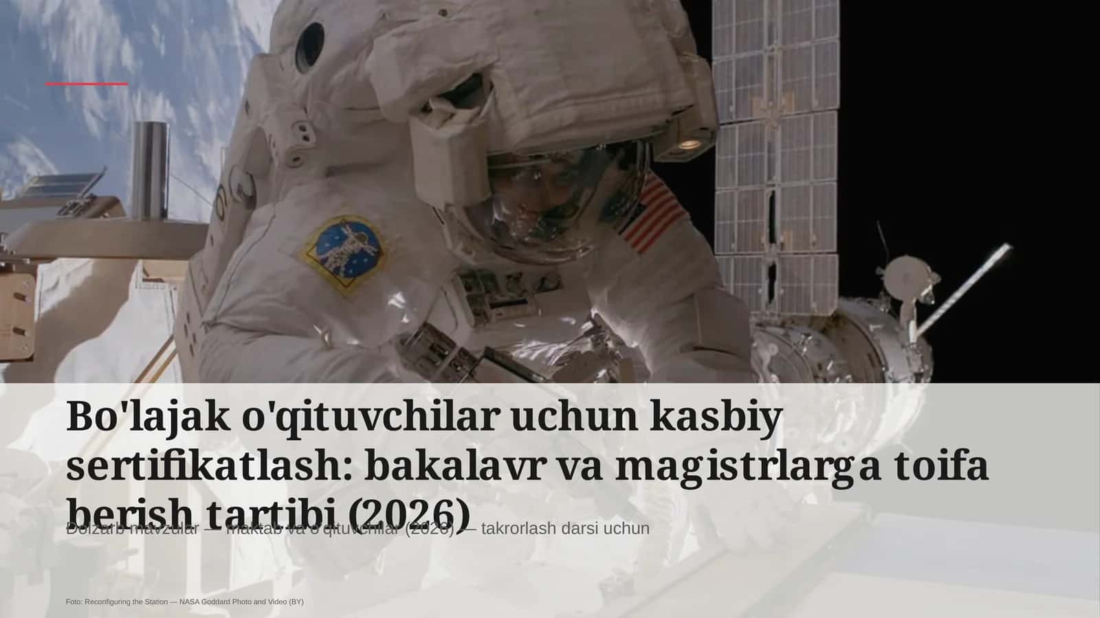 Bo'lajak o'qituvchilar uchun kasbiy sertifikatlash: bakalavr va magistrlarga toifa berish tartibi (2026) 1