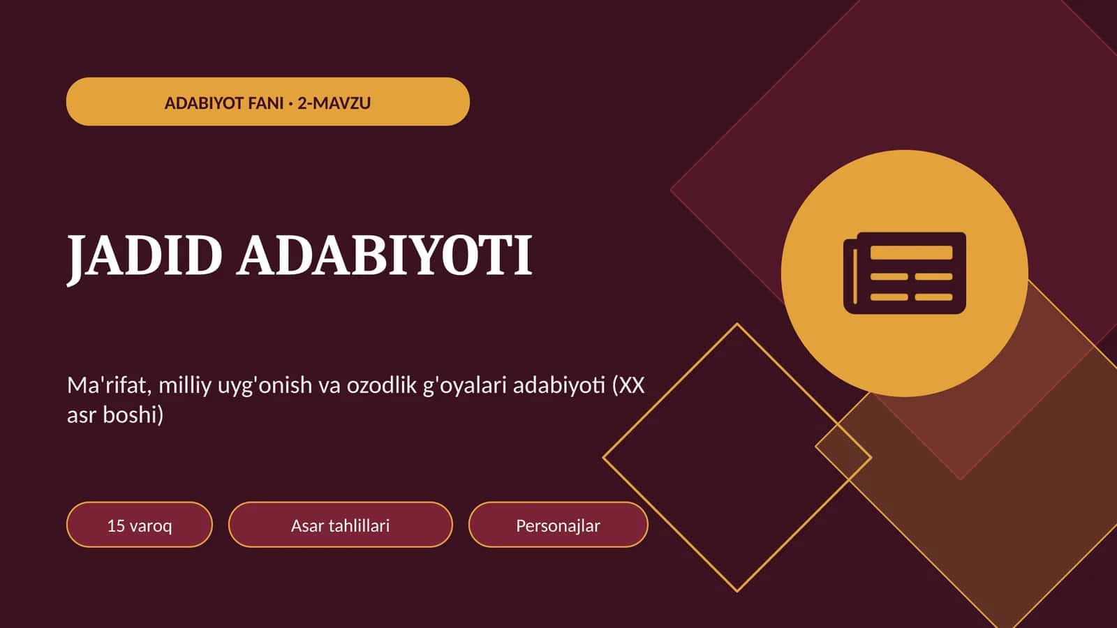 Jadid adabiyoti 1