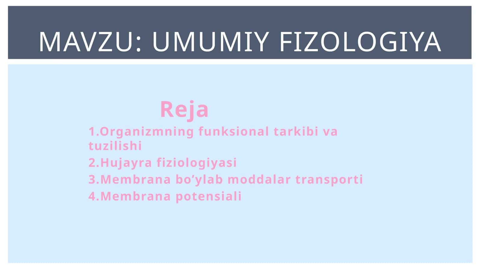 ma'ruzalar haqida 1