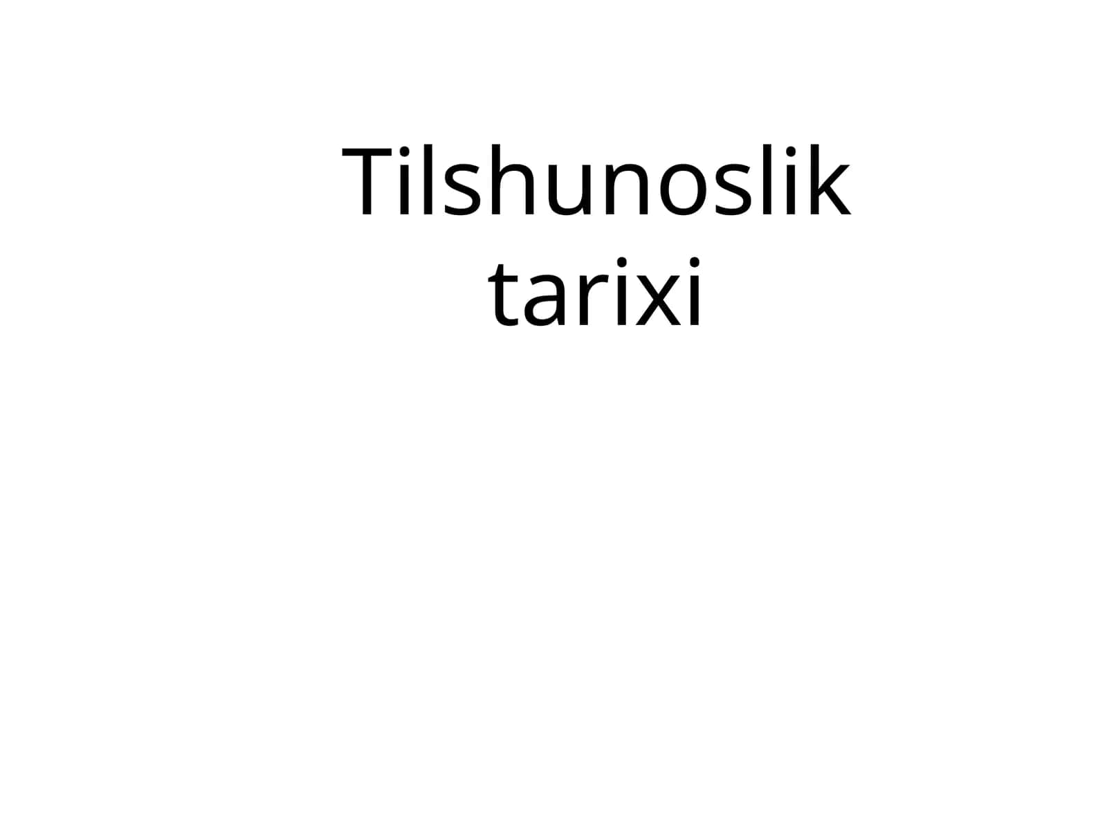 Tilshunosliktarixi 1