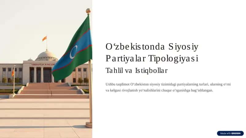 Oʻzbekistonda Siyosiy Partiyalar Tipologiyasi 1