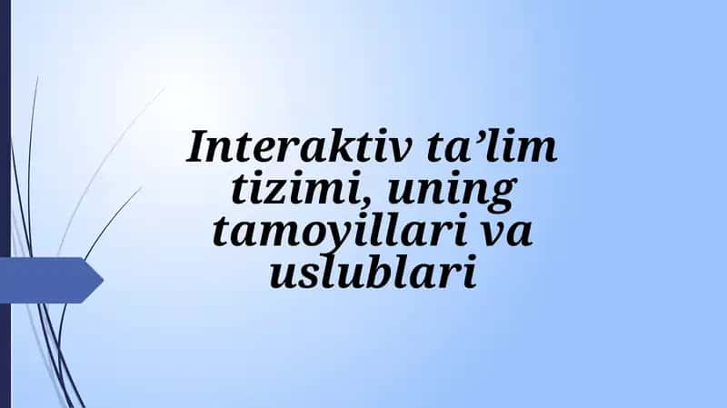 Interaktiv ta'lim tarjimasi 1
