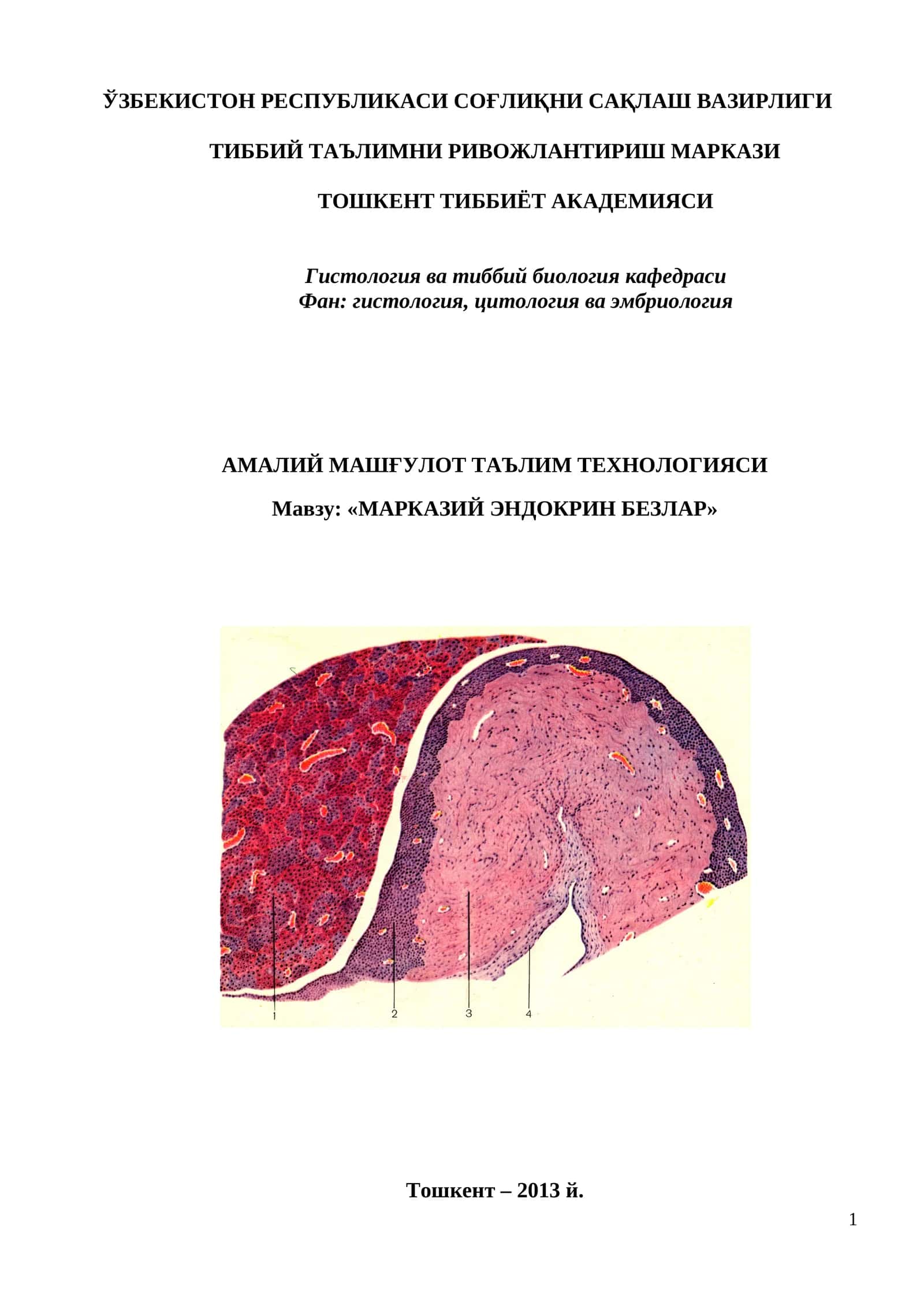 МАРКАЗИЙ ЭНДОКРИН БЕЗЛАР 1