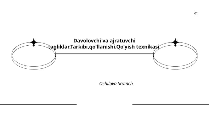 Davolovchi va ajratuvchi tagliklar 1