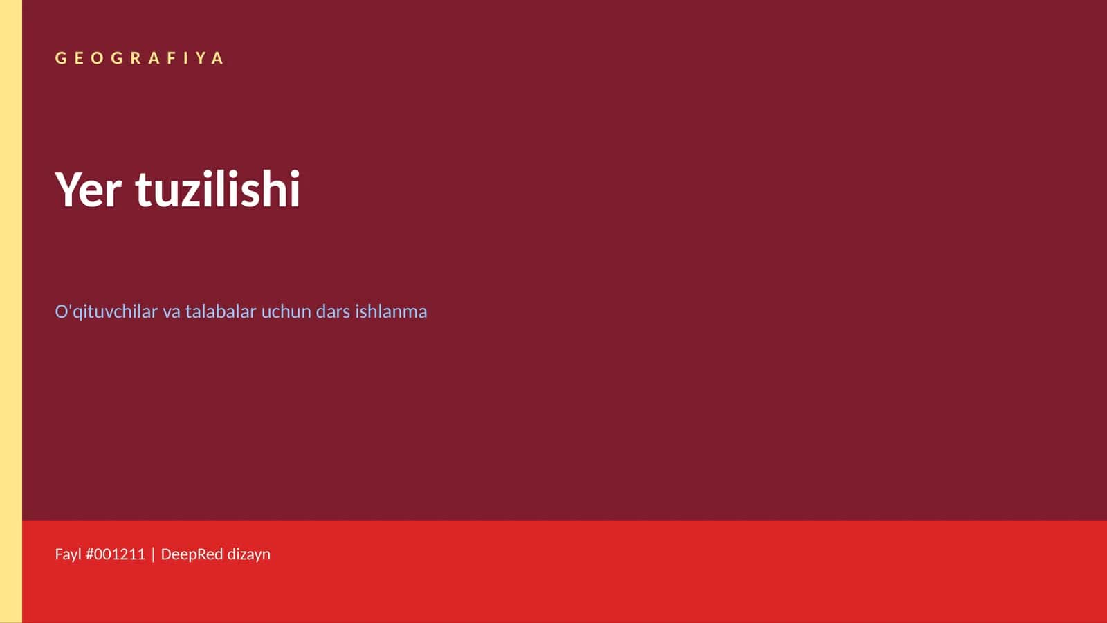Yer tuzilishi 1