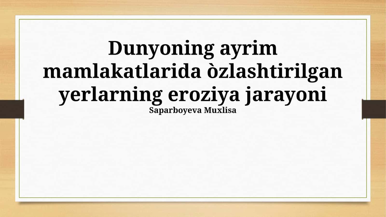 Yer eroziyasi 1
