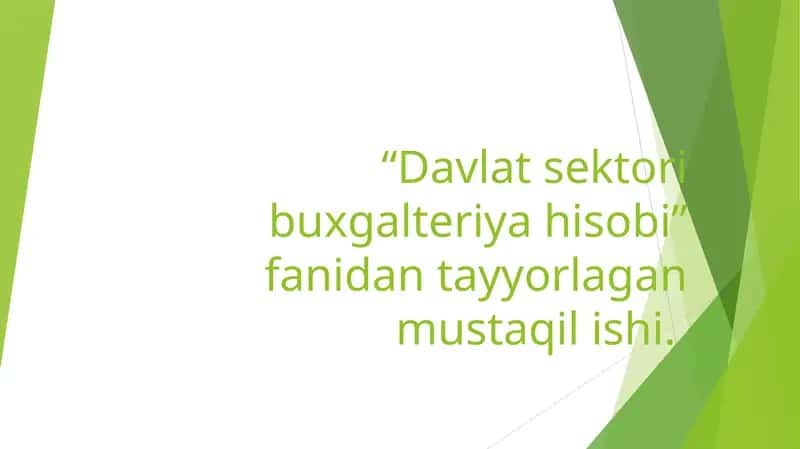 Byudjet tashkilotlarining byudjetdan tashqari mablag'lari hisobi 1