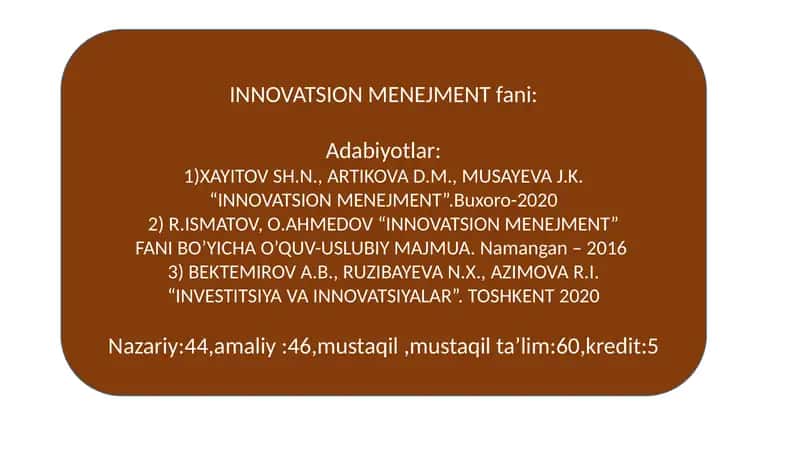 INNOVATSION MENEJMENT 1