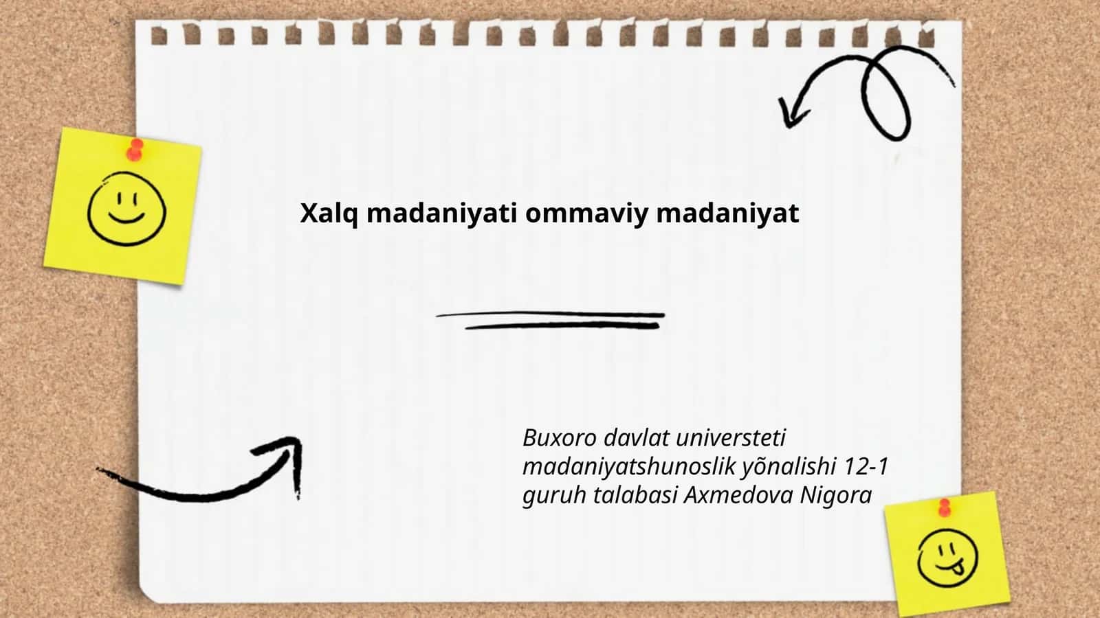 Xalq madaniyati ommaviy madaniyat 1