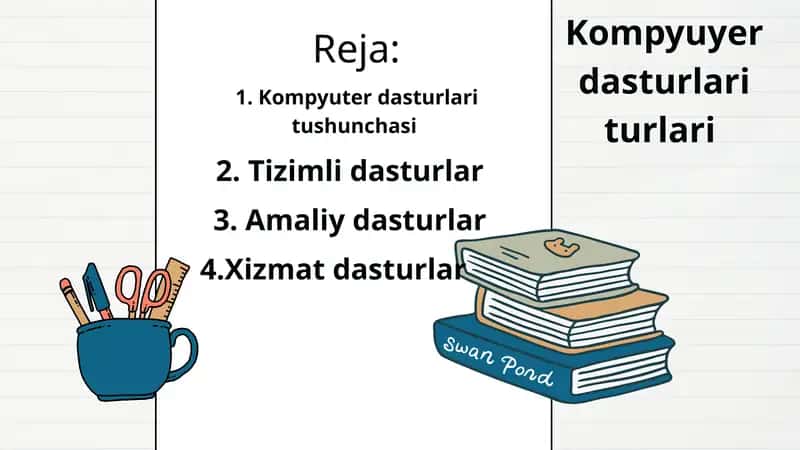 Kompyuyer dasturlari turlari 1