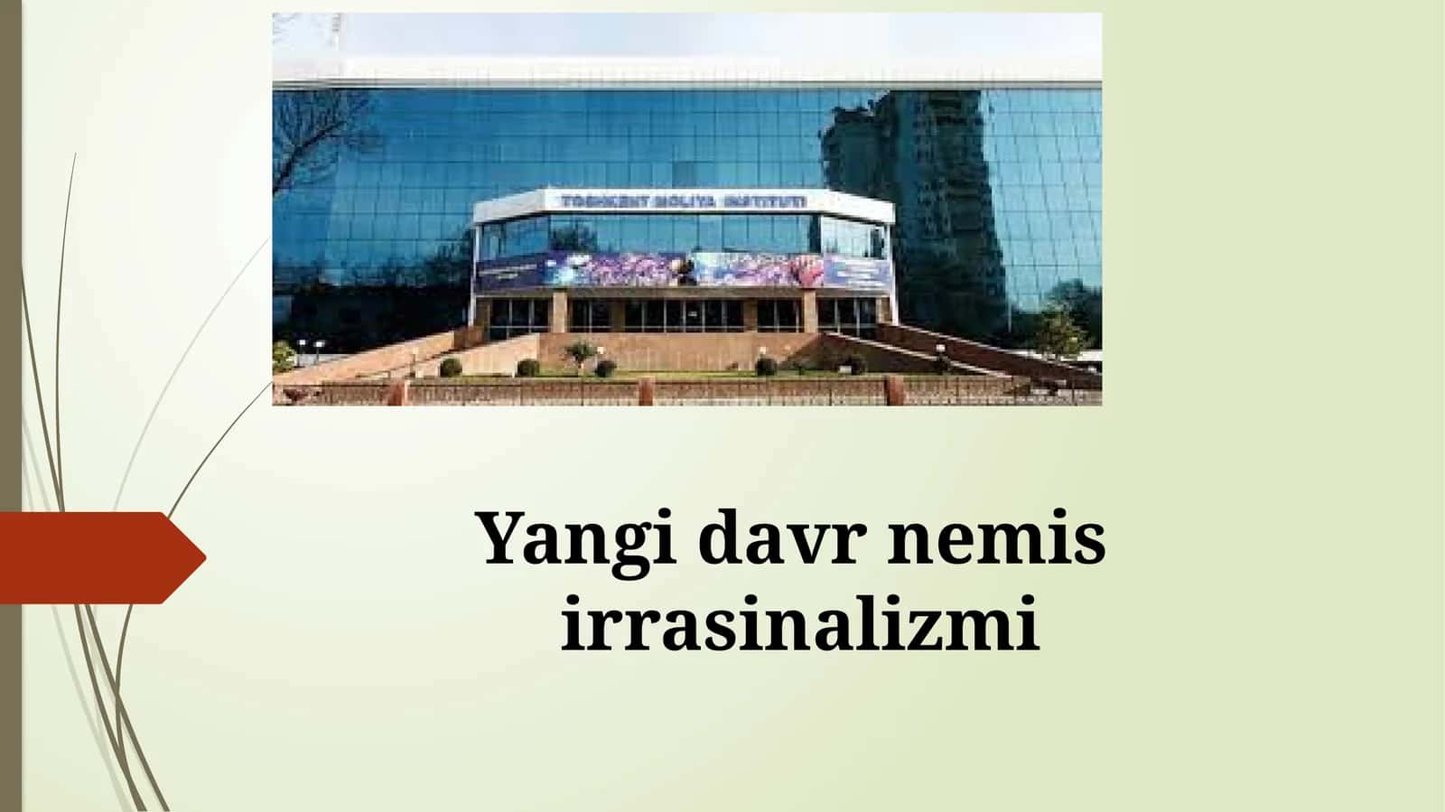 Yangi davr nemis irrasinalizmi 1