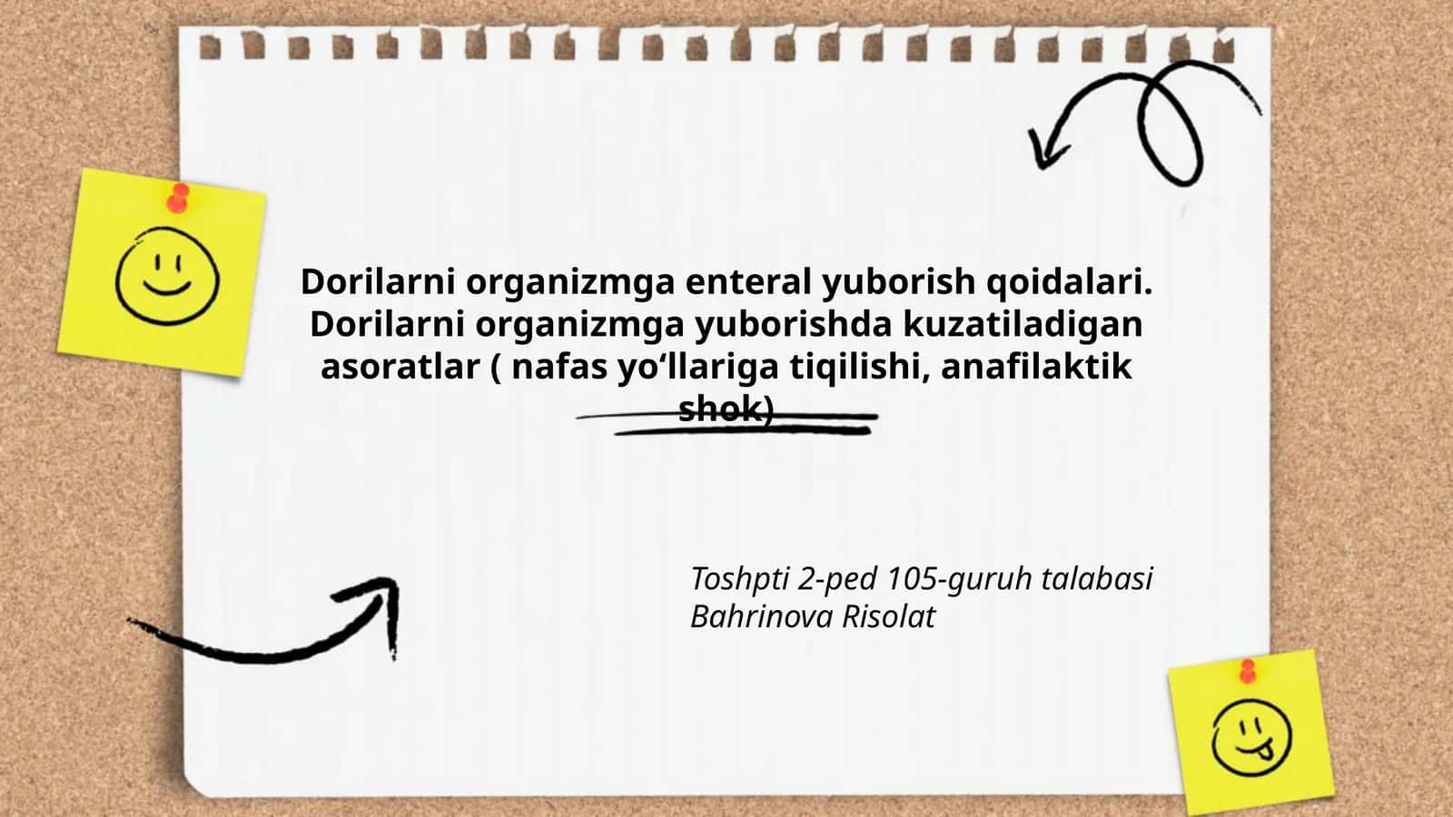 Dorilarni organizmga enteral yuborish qoidalari 1