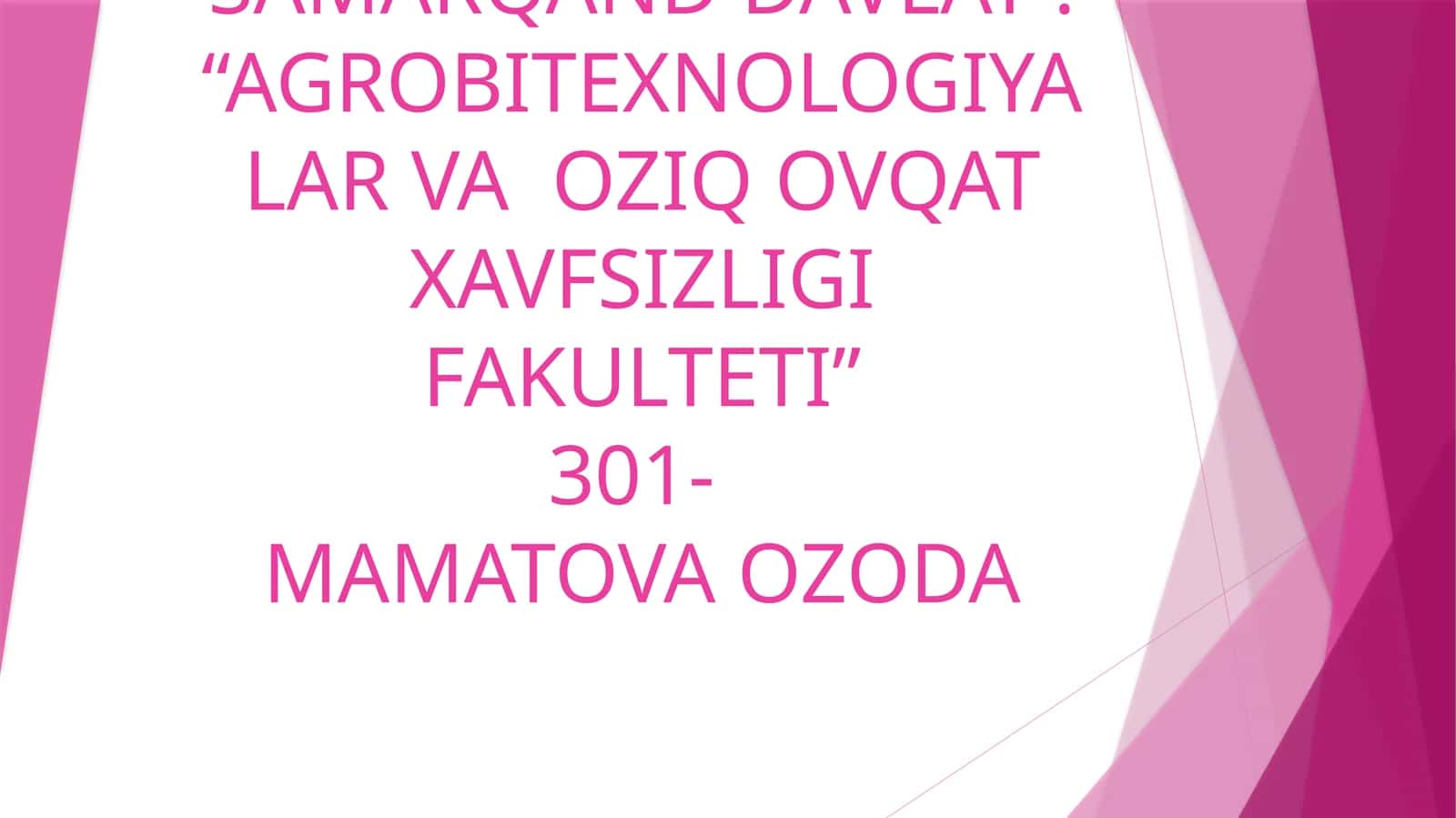 Dorivoro O’simliklar 1