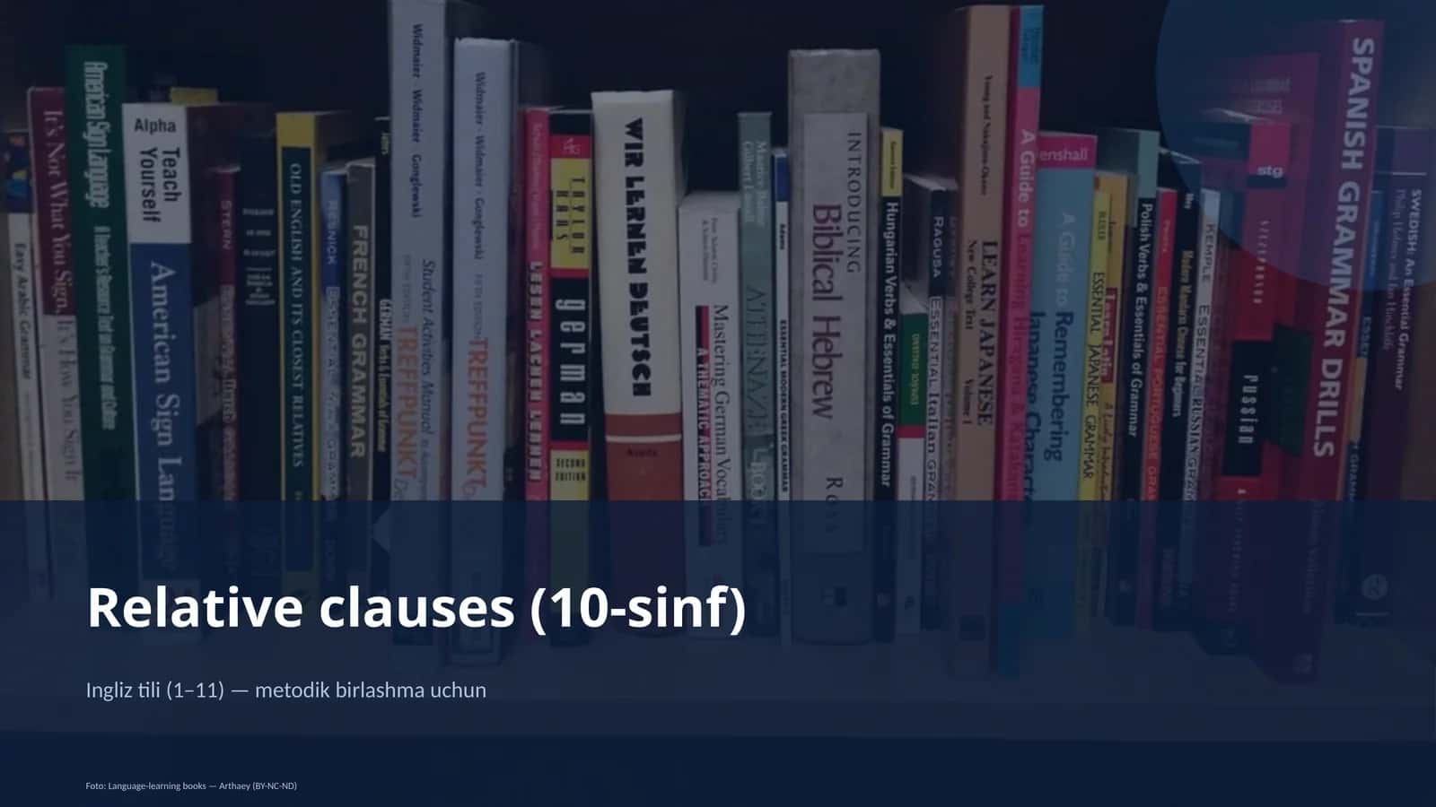 Relative clauses (10-sinf) 1