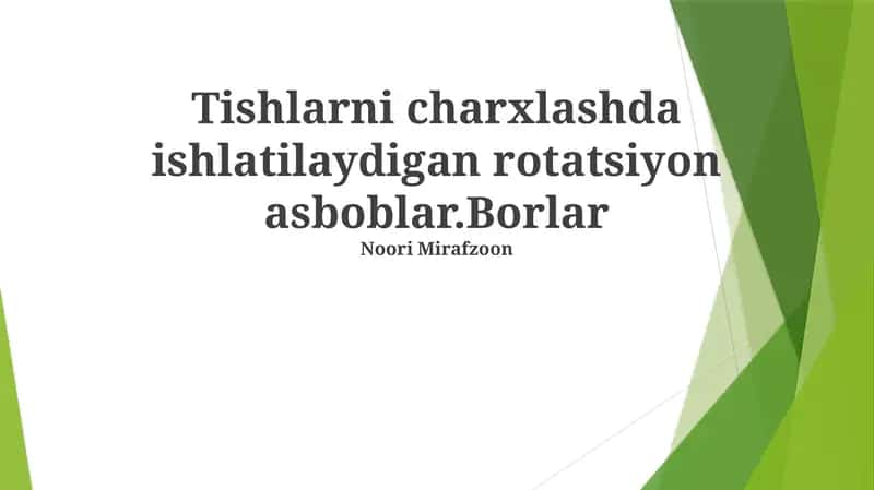 Rotatsion asboblar 1