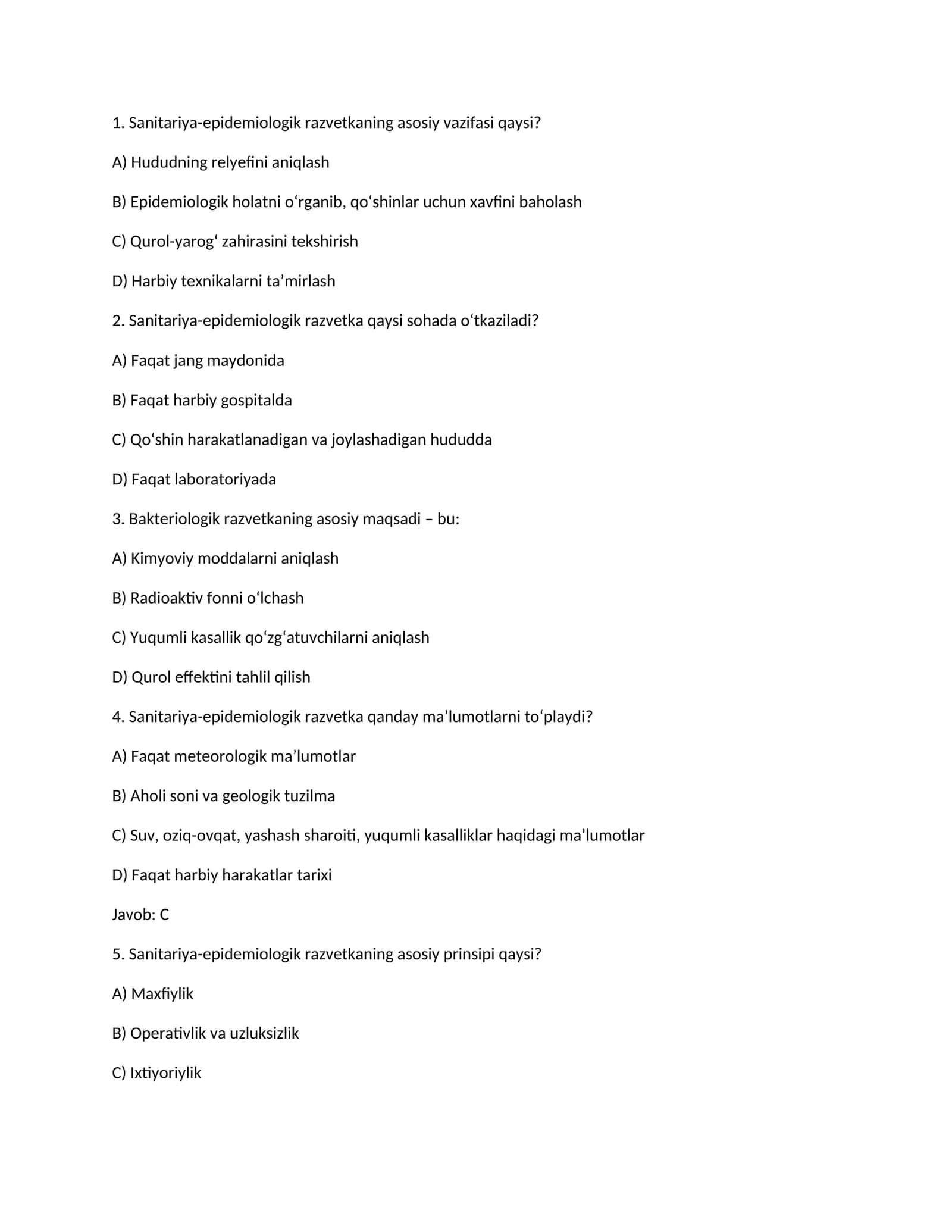 Sanitariya-epidemiologik razvetka 1