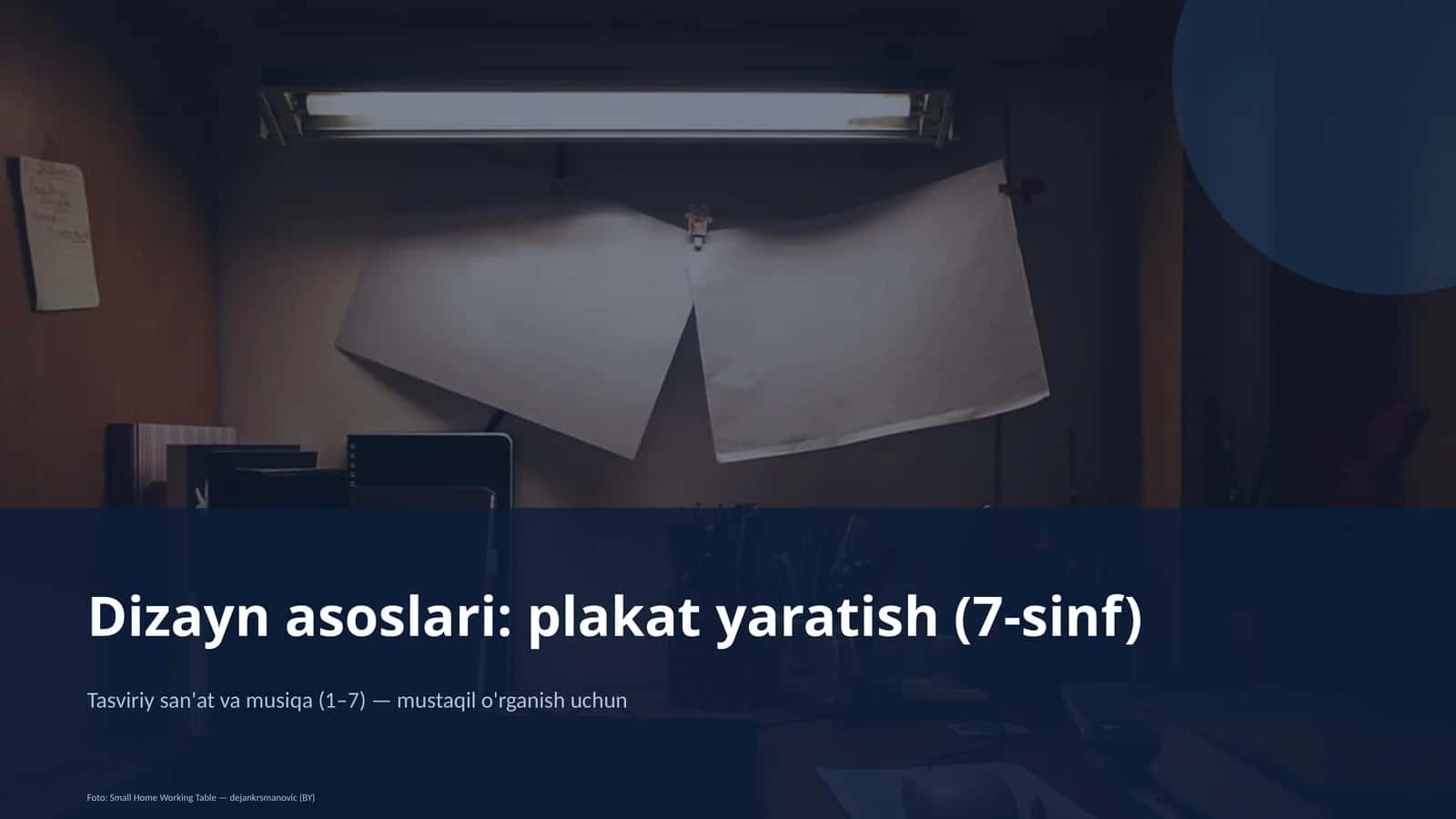 Dizayn asoslari: plakat yaratish (7-sinf) 1